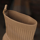 Verona Bota Feminina Texana Western Cano Curto com Malha