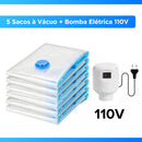 Kit CompactPack™ | Saco a Vácuo Compre 3 Leve 2 + Bomba Elétrica