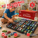 Kit 48 Carrinhos com pista e Contêiner