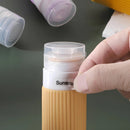 Kit 4 Frascos de Silicone para Viagem – 90ml Antivazamento