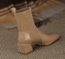 Verona Bota Feminina Texana Western Cano Curto com Malha