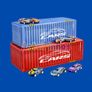 Kit 48 Carrinhos com pista e Contêiner