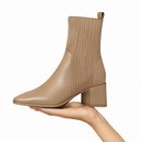 Verona Bota Feminina Texana Western Cano Curto com Malha