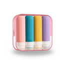 Kit 4 Frascos de Silicone para Viagem – 90ml Antivazamento